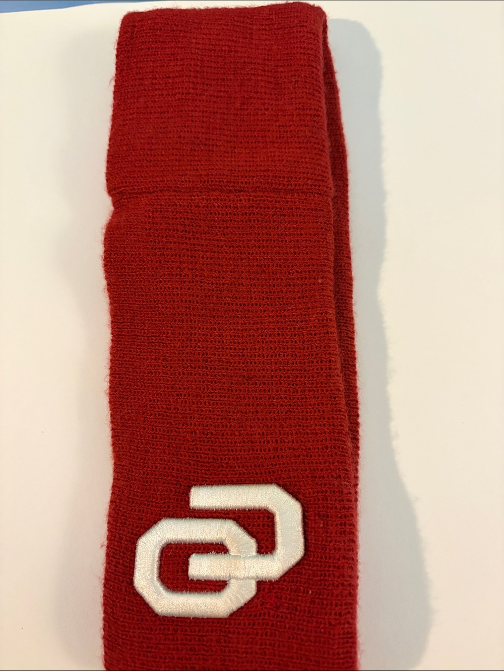 Top of the World ear warmer. With OU crest and schooner